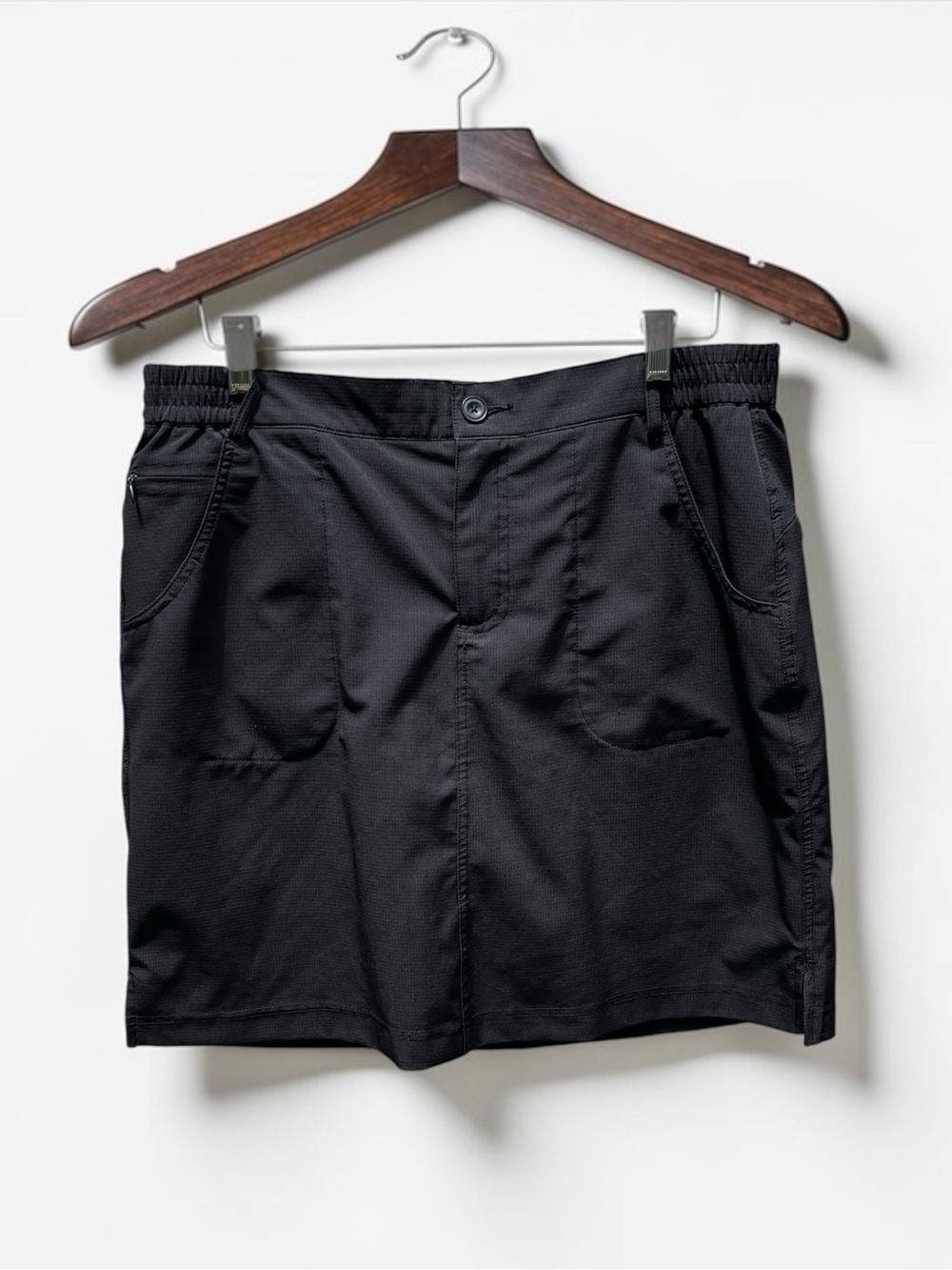 🌻NEW Tilley Trek Skort Black UPF 50+ Stretch Ripstop Size Large 10-12